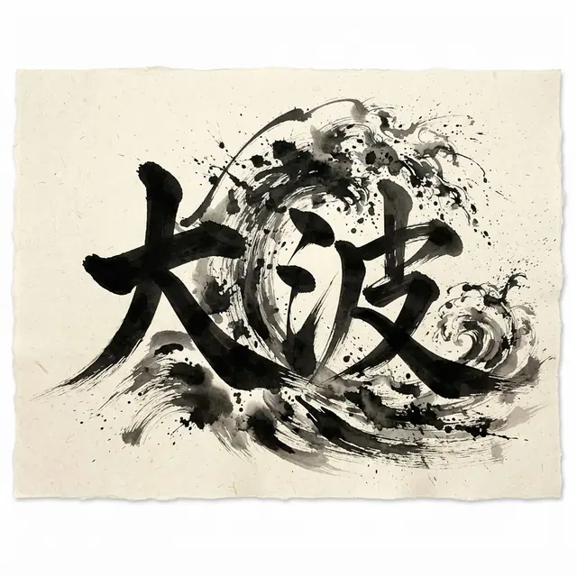 Wave Calligraphy