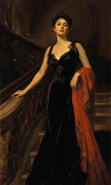 Mara Bell at the Grand Stair