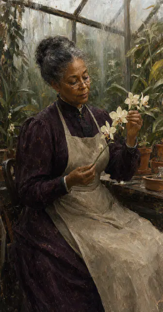 Dr. Miriam Cole in the Glasshouse by GenMoMA Atelier