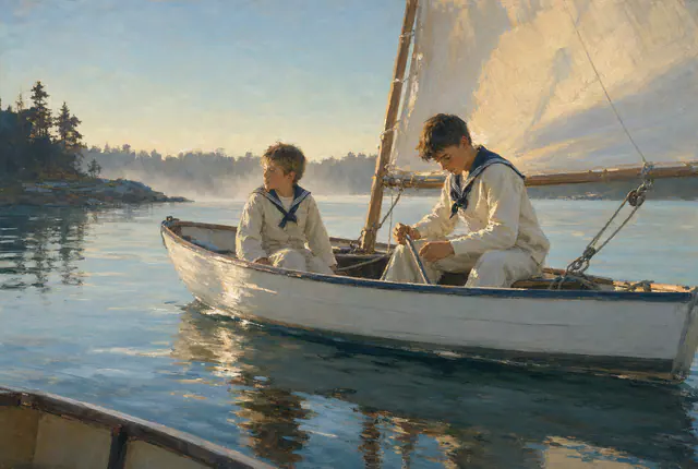 Morning Sail, Two Brothers by GenMoMA Atelier