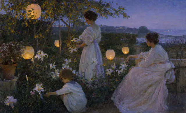 Lanterns at Blue Hour