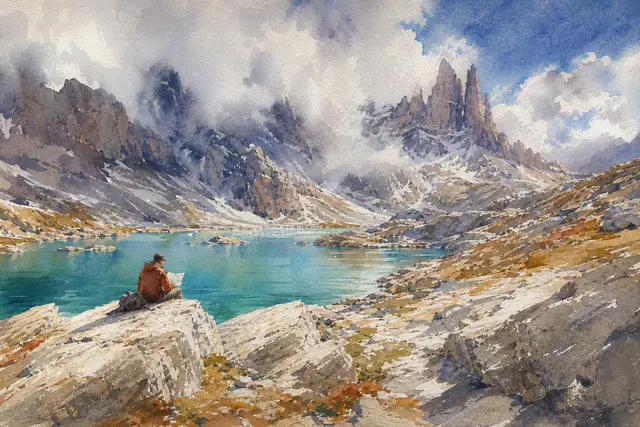 The Dolomites After Rain by GenMoMA Atelier