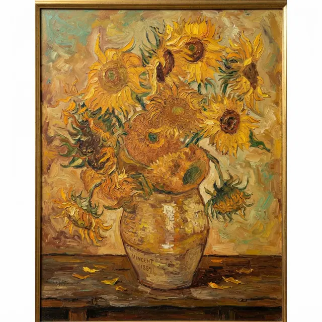 Sunflowers in an Earthenware Jug