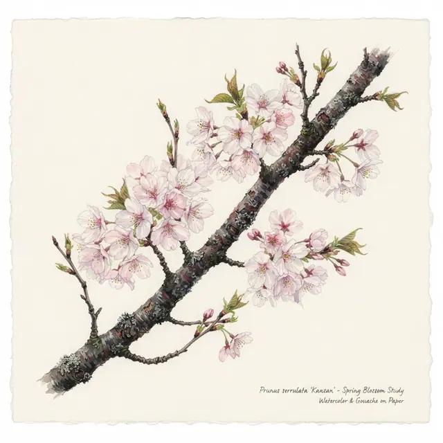 Prunus Serrulata (Spring Study)